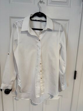 Classic White Button-Down Women's Shirt